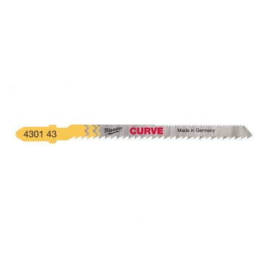 Полотна для лобзика Curve (75 мм, крок 2.5 мм, 5 шт.) Milwaukee 4932430143