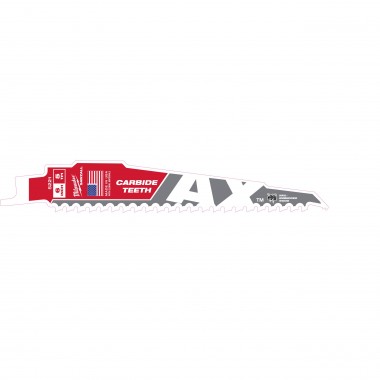 Полотно для шаб. пили AX CARBIDE MILWAUKEE, 150мм/ крок зуба 5мм, (деревина з цвяхами)