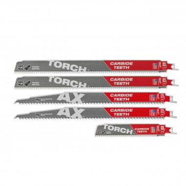 Набор сабельных полотен CARBIDE (2xAX 230mm, 1xTorch 230mm,2xTorch 150mm) (1 шт)