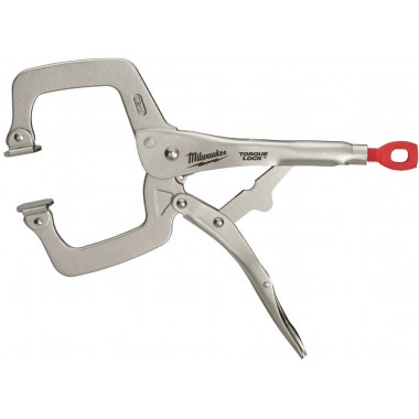 Струбцина TORQUE LOCK тип С с шарнирными губками 11 (280мм) MILWAUKEE