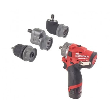 Дрель уд. компактная со съемным патроном, крут.мом. 37Нм. MILWAUKEE M12 FUEL FPDXKIT-202X