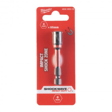 Торцевая головка 1/4 дюйма, шестигранная, 8 мм Shockwave™, ударопрочная Milwaukee 4932492439