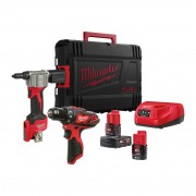 Набор аккумуляторных инструментов Milwaukee M12 M12 BPP2L-422X PROMO POWERPACK