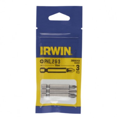 Бита отвертка Irwin Phillips 50 мм PH1/PH2/PH3. 3 предмета