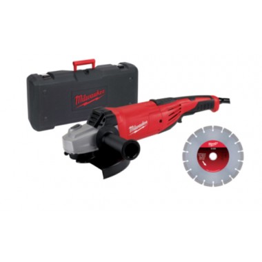 Углошлифовальная машина MILWAUKEE 230 мм AG22-230DMS-DSET с алмазным диском