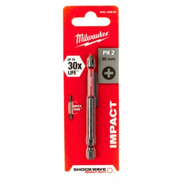 Насадка Milwaukee SHOCKWAVE PH2 90мм (1 шт)