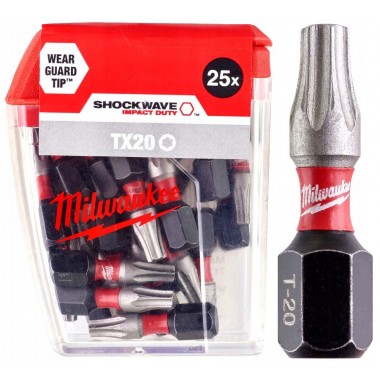 Насадка Milwaukee SHOCKWAVE TX20 25мм (25 шт)