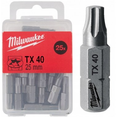 Насадка Milwaukee TX40 25мм (25 шт)
