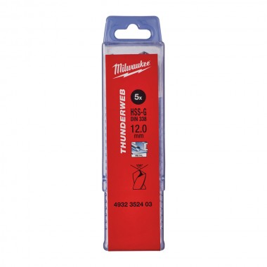 Сверло по металлу THUNDERWEB HSS-G 12,0 x 151 (5 шт)