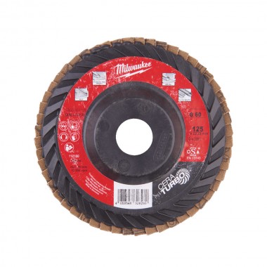 Пелюсточний диск SLC50/125G80 CERA TURBO 125 мм/зерно 80 MILWAUKEE