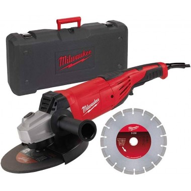 Углошлифовальная машина MILWAUKEE 230 мм AG22-230DMS-DSET с алмазным диском