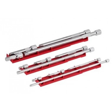 Набор удлинителей 1/4  ( 38mm, 76mm, 152mm, 356mm) MILWAUKEE 4932480637