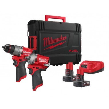 Набор из двух инструментов аккумуляторных бесщеточных M12 FPP2H2-402X MILWAUKEE