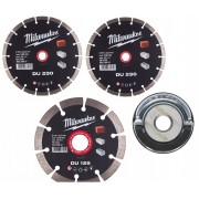 Комплект алмазных дисков PROMO DU 230+125+Fixtec гайка XL MILWAUKEE