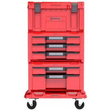 Набор ящиков QBRICK SYSTEM PRO RED SET 4, 2.0 RUHD мобильный шкаф 525 x 345 x 885