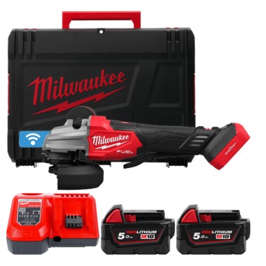 Шлифмашина угловая - болгарка аккумуляторная бесщёточная MILWAUKEE Ø125мм M18 FSAGSVO125X-502X