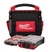 Сумка для инструментов и 2 органайзера MILWAUKEE PACKOUT, набор из 3 частей 4932499040