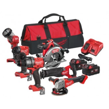 Набор из 6 инструментов аккумуляторных бесщеточных MILWAUKEE M18 FPP6G3-502B