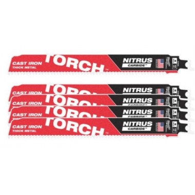 Полотно для сабельных пил TORCH CARBIDE NITRUS MILWAUKEE, 230х2,5мм, (5шт), (метал)