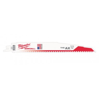 Полотно для шабельних пил AX FANG TIP MILWAUKEE, 230/5,0мм, (5шт), (деревина з цвяхами)