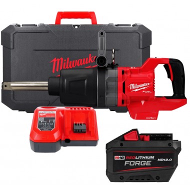 Гайковерт акумуляторний безщіточний MILWAUKEE 1'' (2711Нм) M18 ONEFHIWF1D-121C, (ЗУ+1ак.) FORGE™