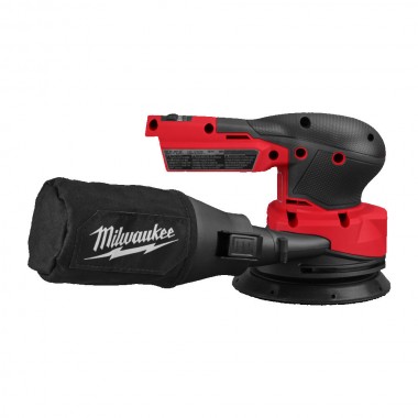 Шліфмашина ексцентрикова акумуляторна MILWAUKEE O125мм M18 FROS125-502X (ЗУ+2ак.Х5Аг+кейс)