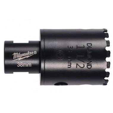 Коронка алмазная Diamond Max MILWAUKEE, Ø38мм M14 (сухое сверление)