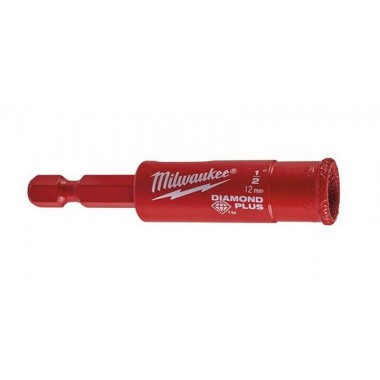 Коронка алмазная Diamond Plus MILWAUKEE, Ø12,0мм (1/4 Hex) (с водой)