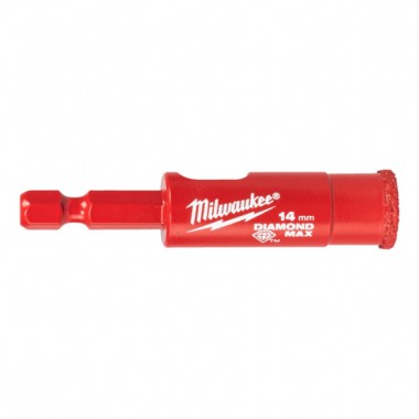 Коронка алмазная Diamond Plus MILWAUKEE, Ø14,0мм (1/4 Hex) (с водой)