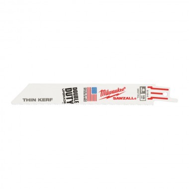 Полотно для шабельних пил THIN KERF MILWAUKEE, 150х1,4мм, (5шт), (метал)