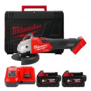 Шлифмашина угловая - болгарка аккумуляторная бесщёточная MILWAUKEE Ø125мм M18 FSAG125XB-502X