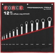 Набор ключей накидных, отогнутые на 75° на полотне 12 пр. (6-32 мм) (FORCE 51213C)