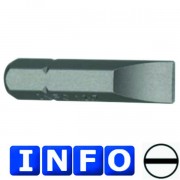 1/4" Бита шлицевая (SL) 0.8х4 мм,  L=30 мм (INFO 9233004 I)