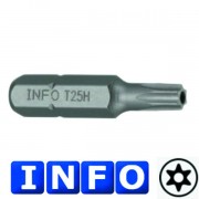 1/4" Бита Torx с отверстием Т15Н, L=30 мм (INFO 9273015 I)