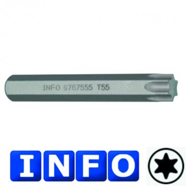 10 мм Бита Torx T45, L=75 мм (INFO 9767545 I)