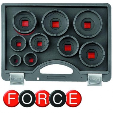 1/2 и 3/4 Набор корончатых головок 9 пр. (FORCE 909T3)