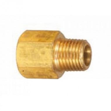 Фитинг латунный (внутренняя резьба - внешняя резьба) 1/4" (f) х 1/8" (m) (Sumake FM P-6-1)
