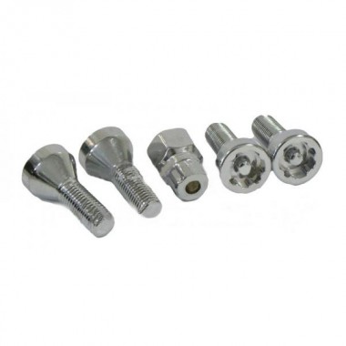 Набор секреток на литые диски 5 пр., L=21 мм (M12 x 1.5RH) (FORCE 645105)