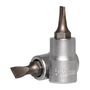 1/4" Головка-біта шліцева (SL) 5.5 мм, L=32 мм (FORCE 32332055)