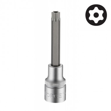 1/2" Головка-біта Torx з отвором Т80Н, L=100 мм (FORCE 34710080)