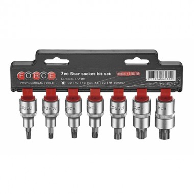 1/2 Набор головок-бит Torx L=55 мм 7 пр. (T30-T70) (FORCE 40717)
