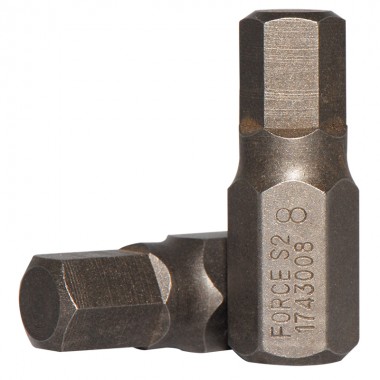 10 мм Біта шестигранна (HEX) 8 мм, L=30 мм (FORCE 1743008)