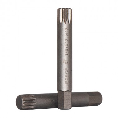 10 мм Біта Spline M12 L=75 мм (FORCE 1787512)