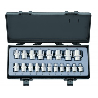 1/2" Набір головок 12-гр. 19 пр. (5/16"-1-1/4") (FORCE 4194-9)