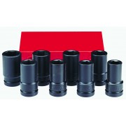 1" Набір головок 6-гр. ударних глибоких 8 пр. (15/16"-1-5/8") (FORCE 8081DS)