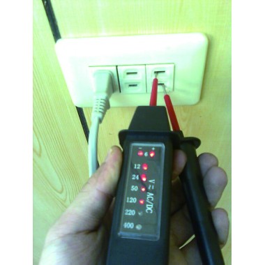 Тестер напряжения универсальный (6-400 V AC/DС) (FORCE 88408)