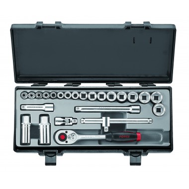 3/8" Набор инструмента 6-гр. 24 пр. (6-22 мм) (FORCE 3251-5)