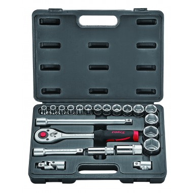 1/2" Набор инструмента 12-гр. 22 пр. (10-32 мм) (FORCE 4223-9)