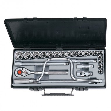 1/2" Набор инструмента 6-гр. 25 пр. (10-32 мм) (FORCE 4262)