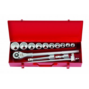 3/4" Набор инструмента 6-гр. 14 пр. (22-50 мм) (FORCE 6141-5)